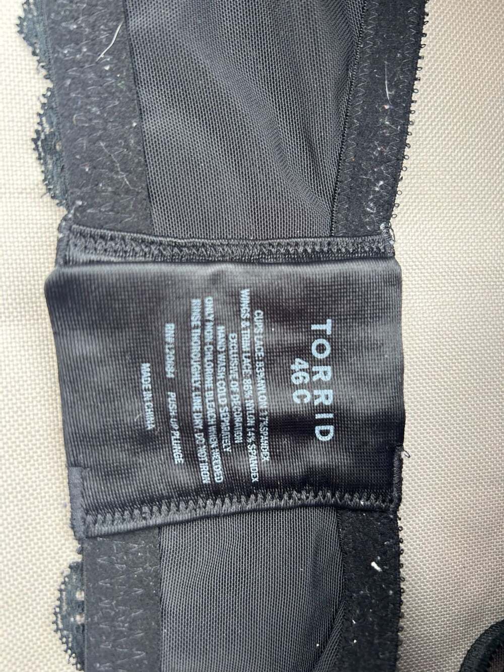 Torrid Push Up Plunge Bra Size 46C Black Lace